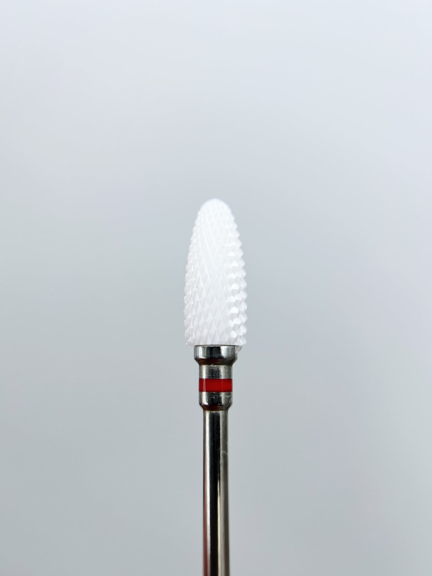 Ceramic nail drill bit, “Corn”, 6*14.5 mm, Red