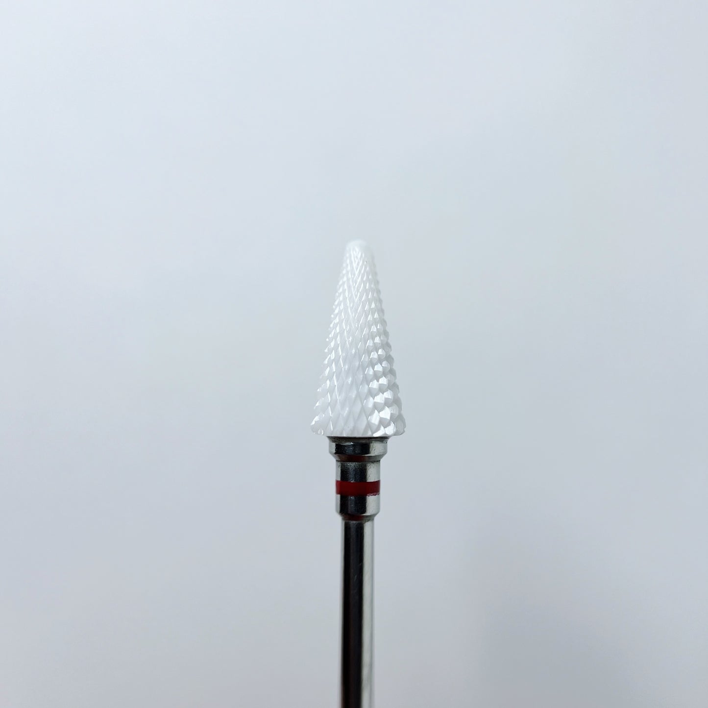 Ceramic nail drill bit, “Cone” Rounded, 6*13 mm, Red