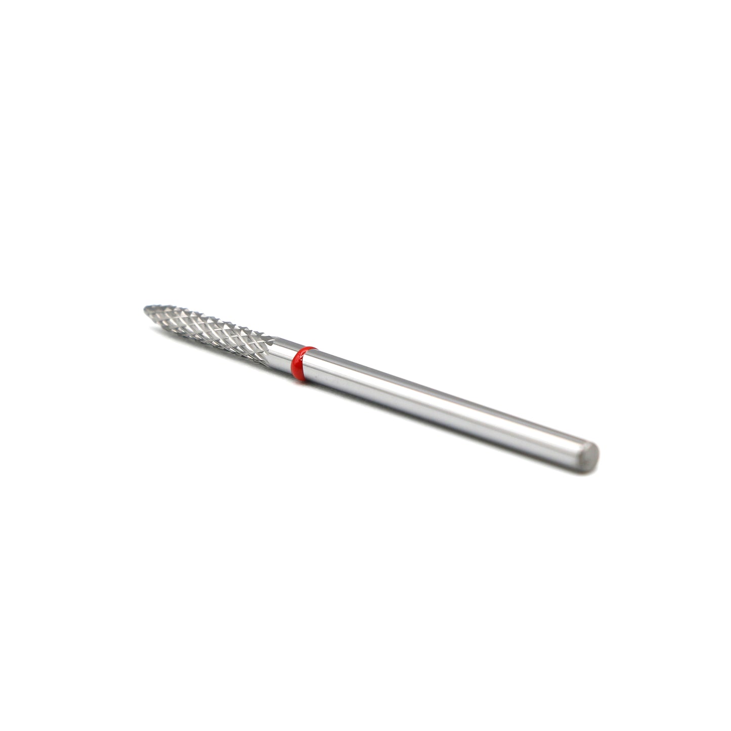 Tvrdokovová fréza na nechty, „Ihla“, 2.3*14.5, Červená