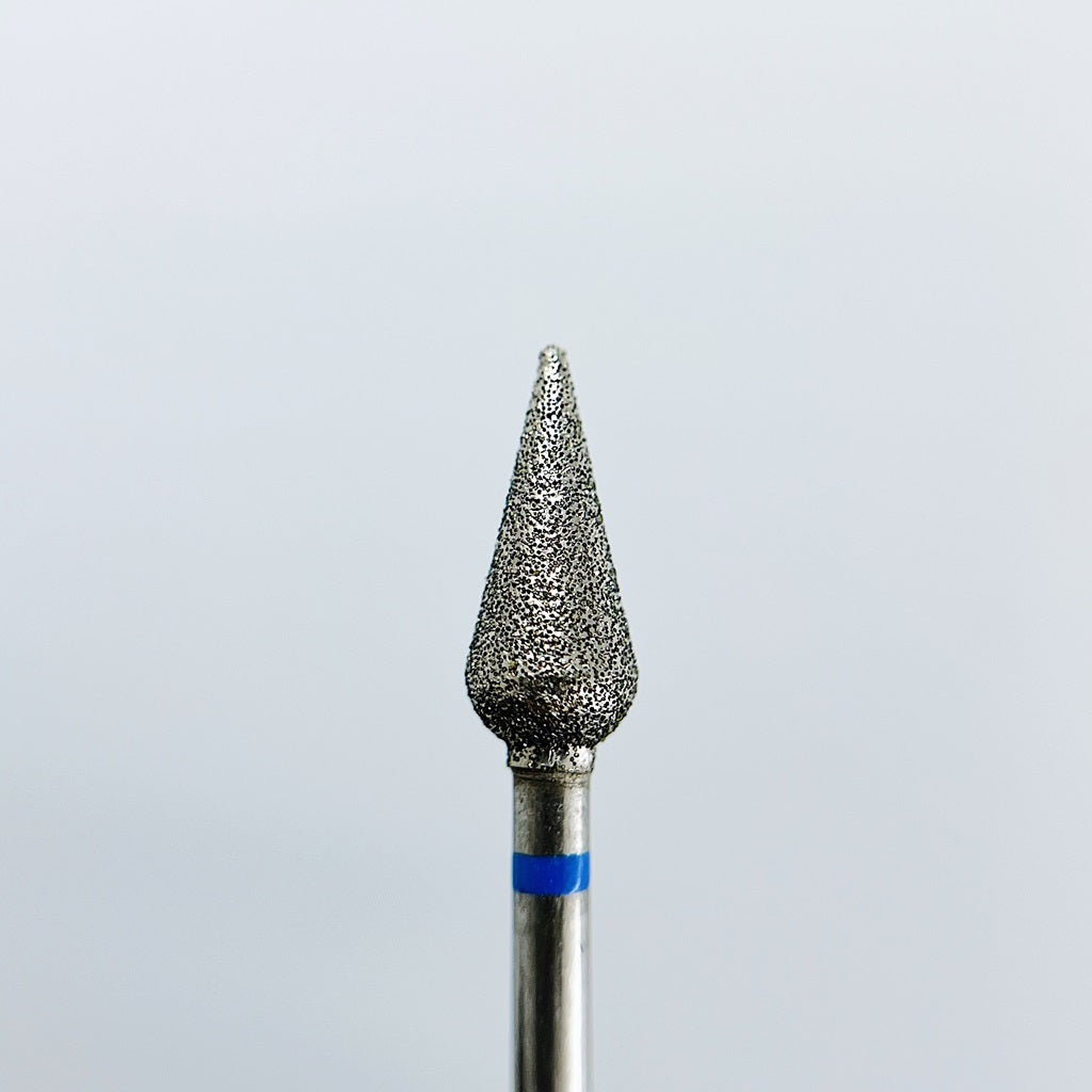 Diamond nail drill bit, “Long Bud”, 5.0*12 mm, Blue