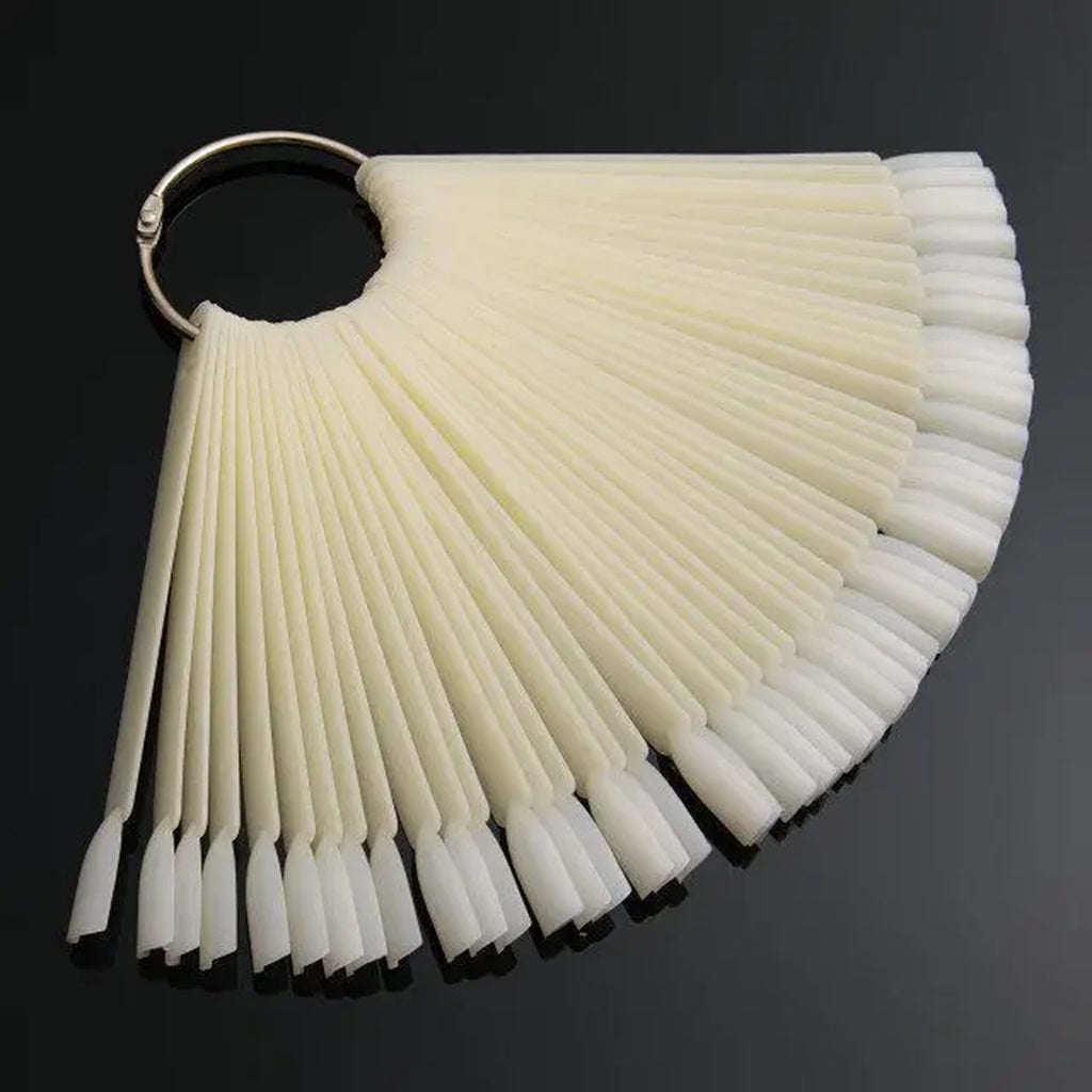 Capsules D’Affichage De Couleur Pour Ongles, CARRÉ blanc, 50 pcs