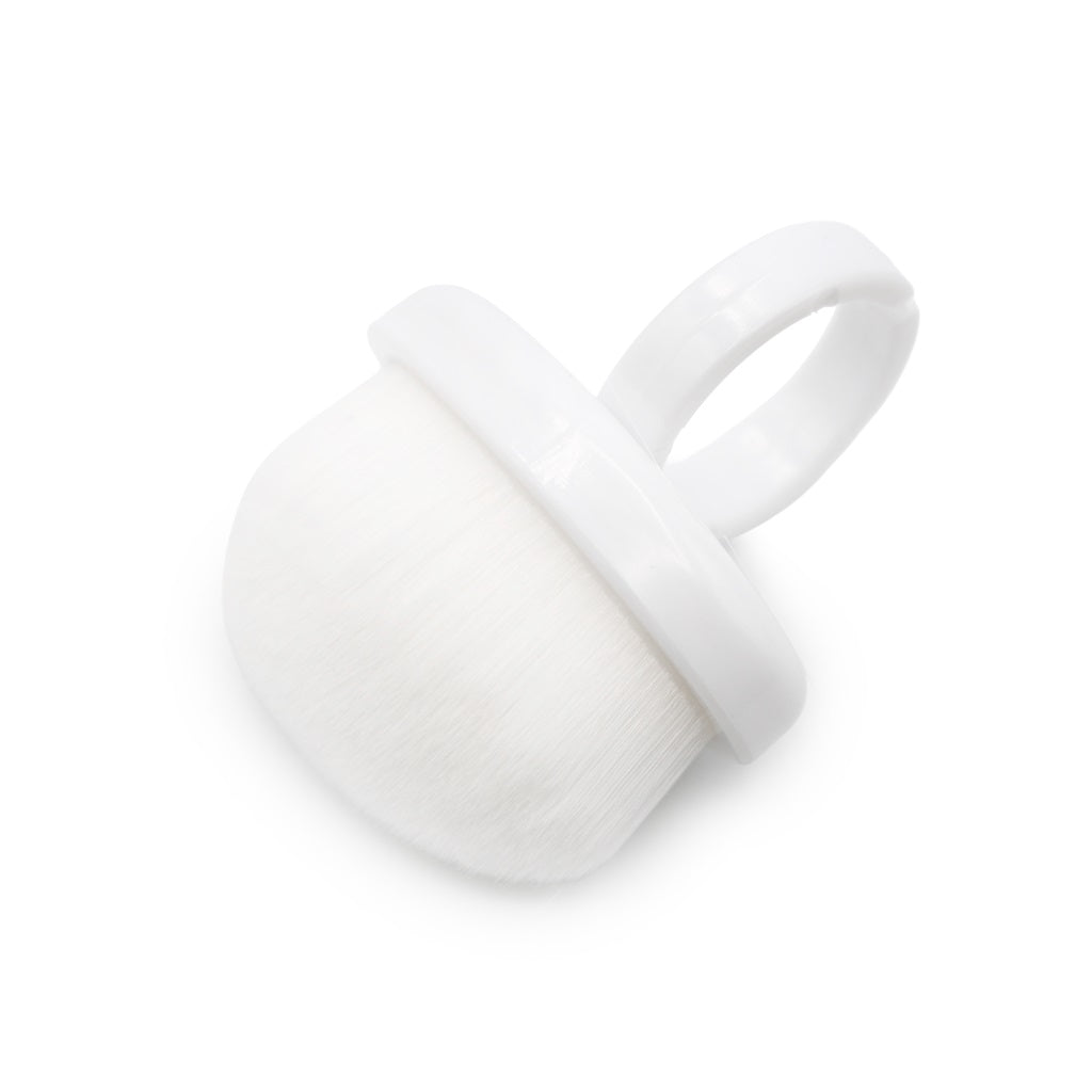Nail dust brush for finger