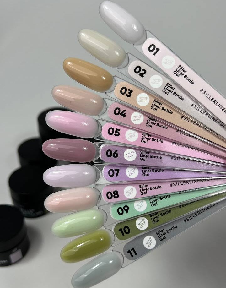 Gel BOTTLE Liner №2 15 ml Siller