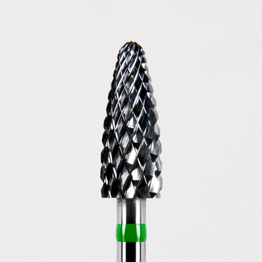 Carbide nail drill bit, “Corn”, 5*13, Green, Dark