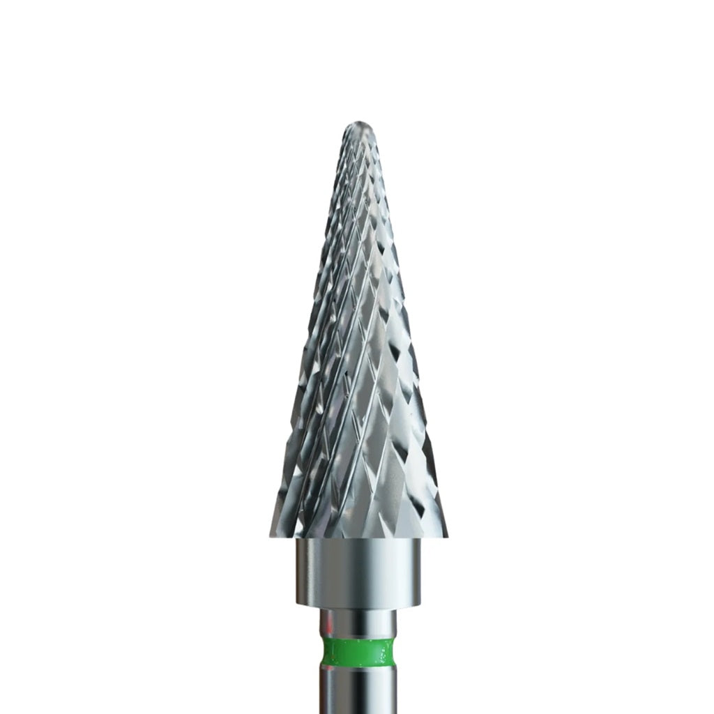 Broca de prego em metal duro, «Cone arredondado», Verde, IQ Nails