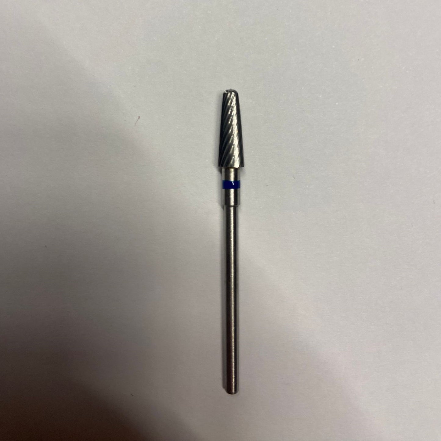 Carbide nail drill bit, "Thin Cone” (spiral cut), 4*13.5, Blue