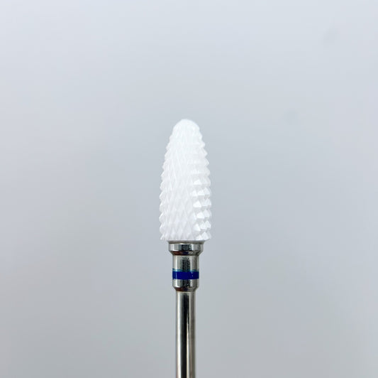 Ceramic nail drill bit, “Corn”, 6*14.5 mm, Blue - Good Girl Gel