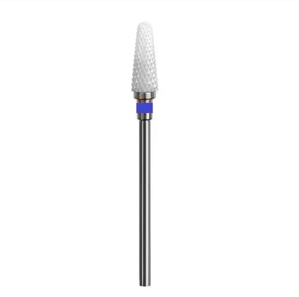 Ceramic nail drill bit, “Cone” Thin, 4.5*13 mm, Blue