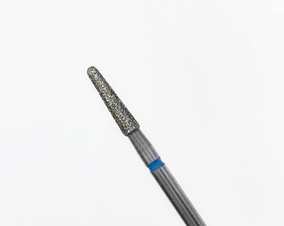 Diamanten frees, “Kegel” afgerond, 2.5*10.0 mm, Blauw