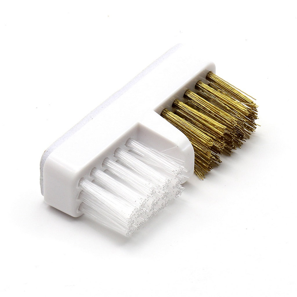 Cutter cleaning brush double (brass, plastic)