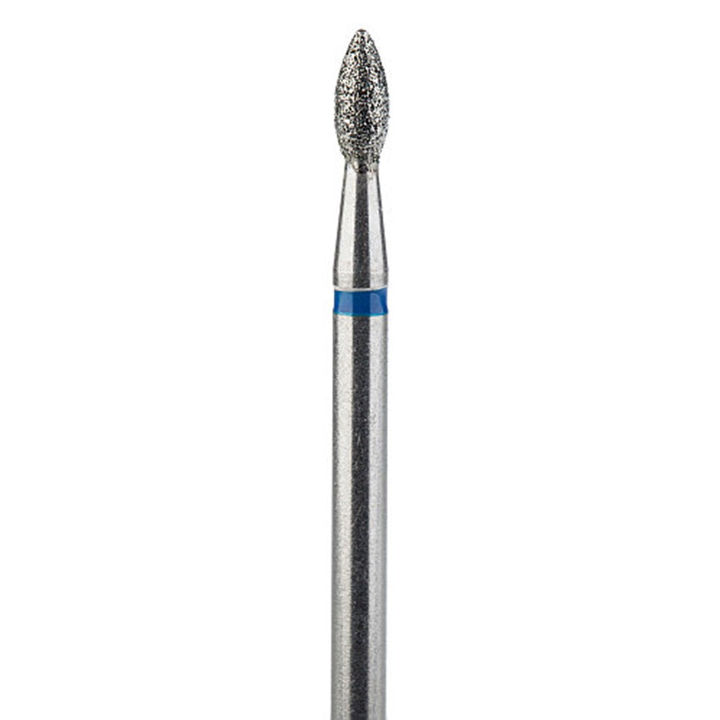 Diamond nail drill bit, “Bud” Pointed, 2.3*4.0 mm, Blue