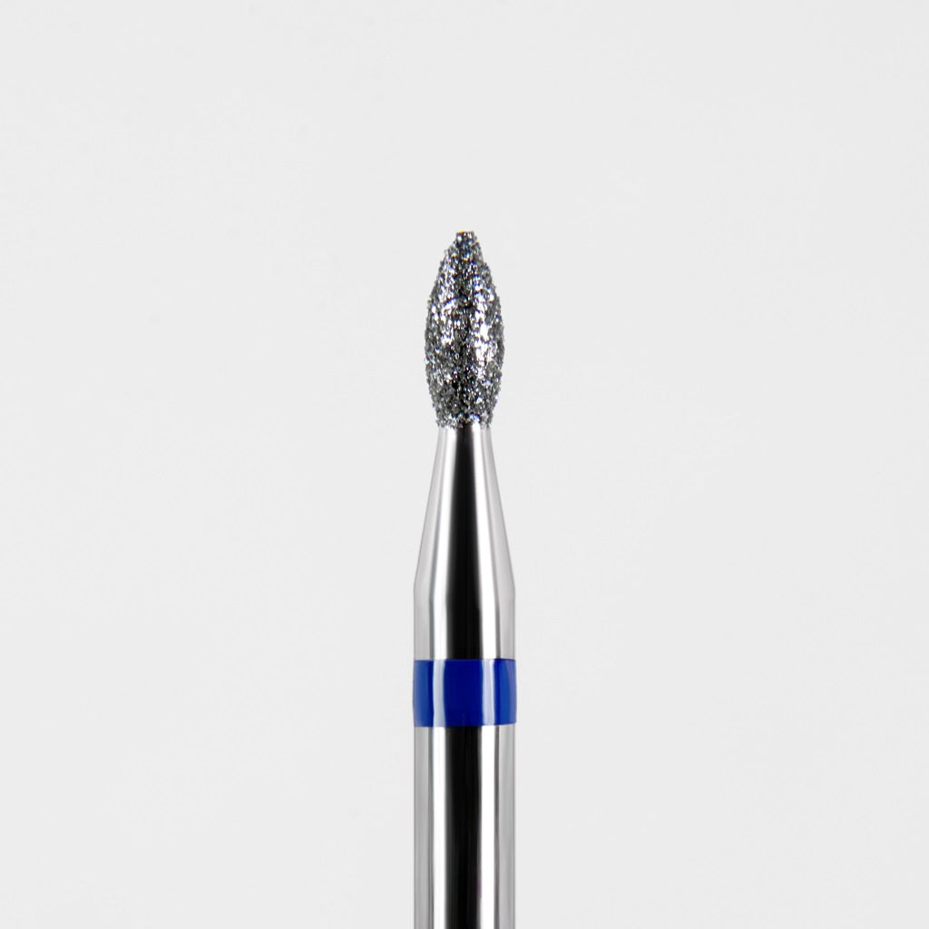 Diamond nail drill bit, “Bud” Pointed, 1.8*4.0 mm, Blue , Dark