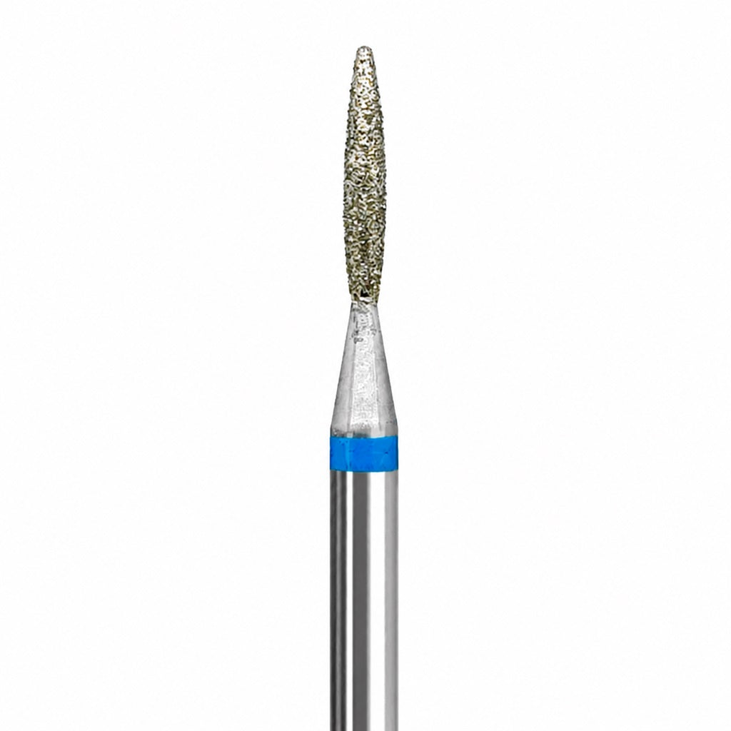 Fresa in diamante, Fiamma appuntita, 1.4*8.4 mm, Blu