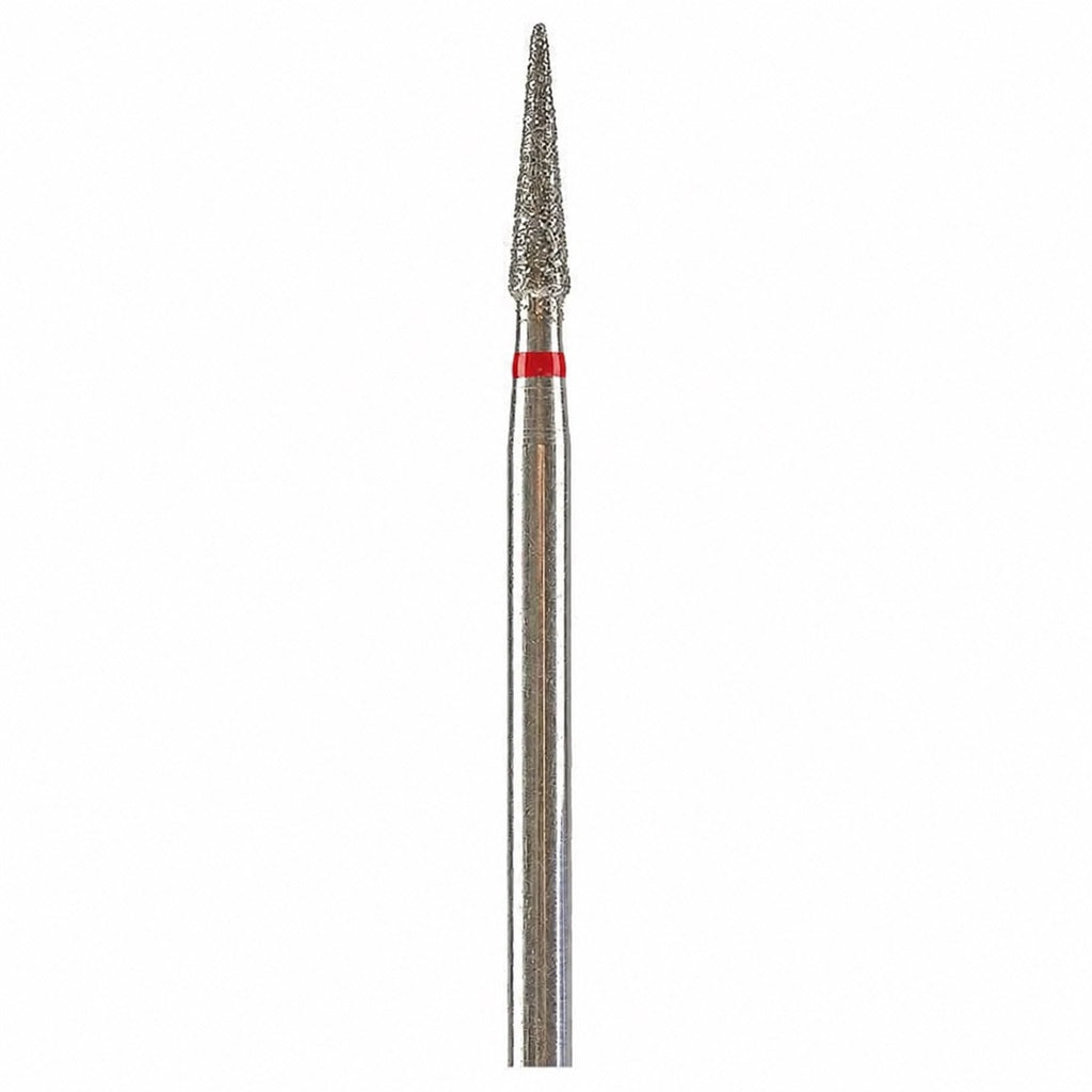 Diamond nail drill bit, “Needle”, 2.5*12 mm, Red