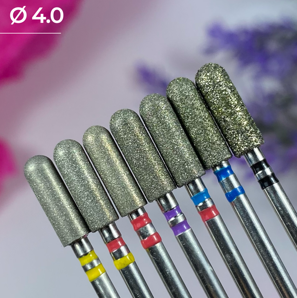 Diamond nail drill bit, “Cylinder” Rounded, Formula Profi - Good Girl Gel
