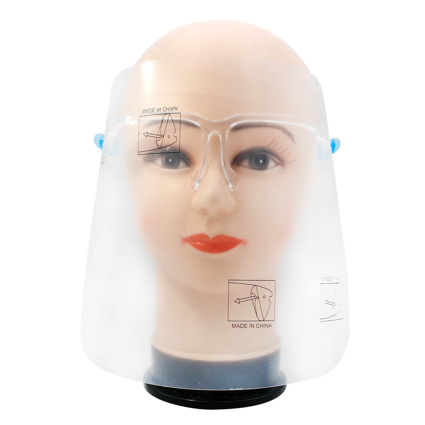 Protective shield (screen) for face