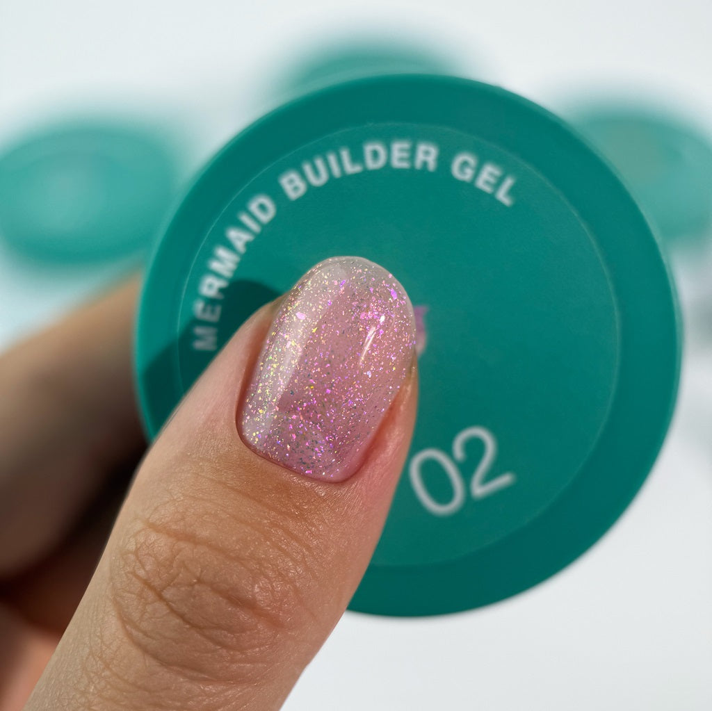 Mermaid Builder Gel №2 15 ml Siller