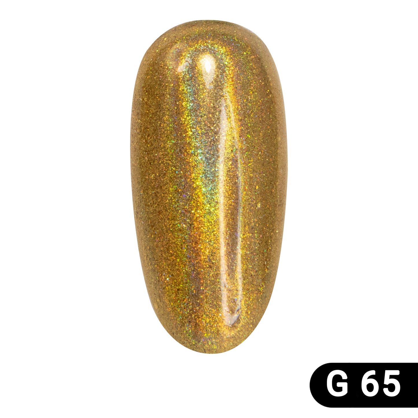 Holographic nail powder Gold