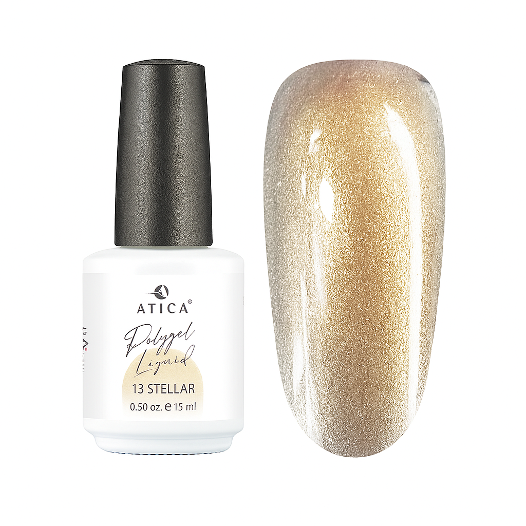 Polygel Liquid Stellar 15 мл Atica