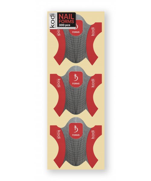 Формы Universal для нарощування нігтів 300 шт. Kodi Professional