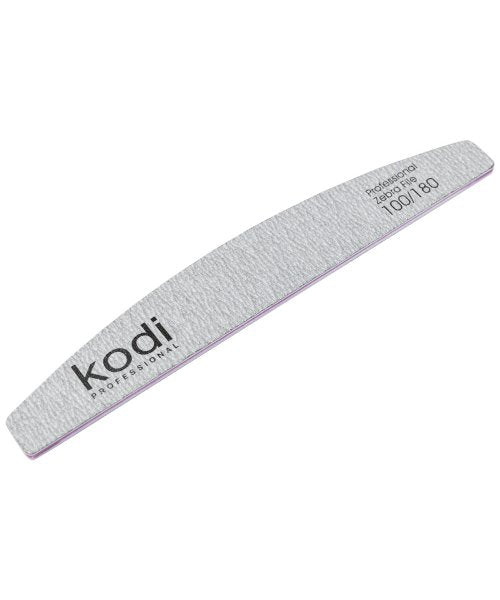 Пряма пилка для нігтів "Півмісяць" 100/180 грит (178/28/4) Kodi Professional