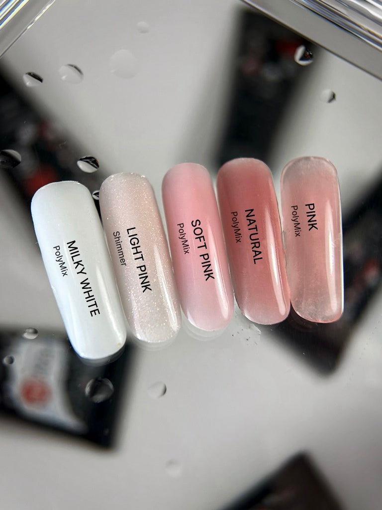 PolyGel PolyMix Svetloružový Shimmer 30 ml Atica