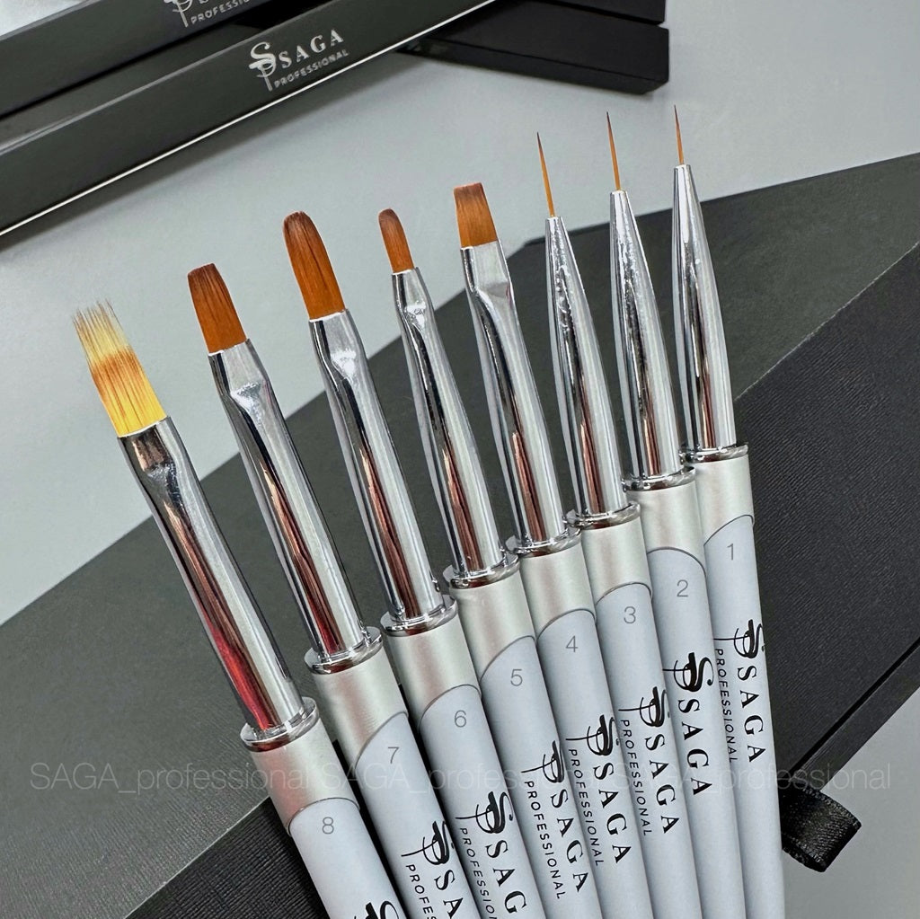 Nail art brush - Liner №2 10mm Saga Professional