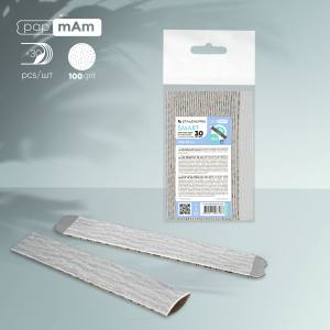 Disposable files papmAm for straight base (soft foam layer) Staleks Pro Smart 20, 100 grit (30 pcs), DFC-20-100 - Good Girl Gel