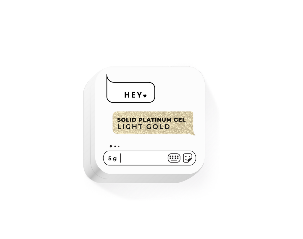 Гель-фарба Solid Light Gold 5 ml HEYLOVE