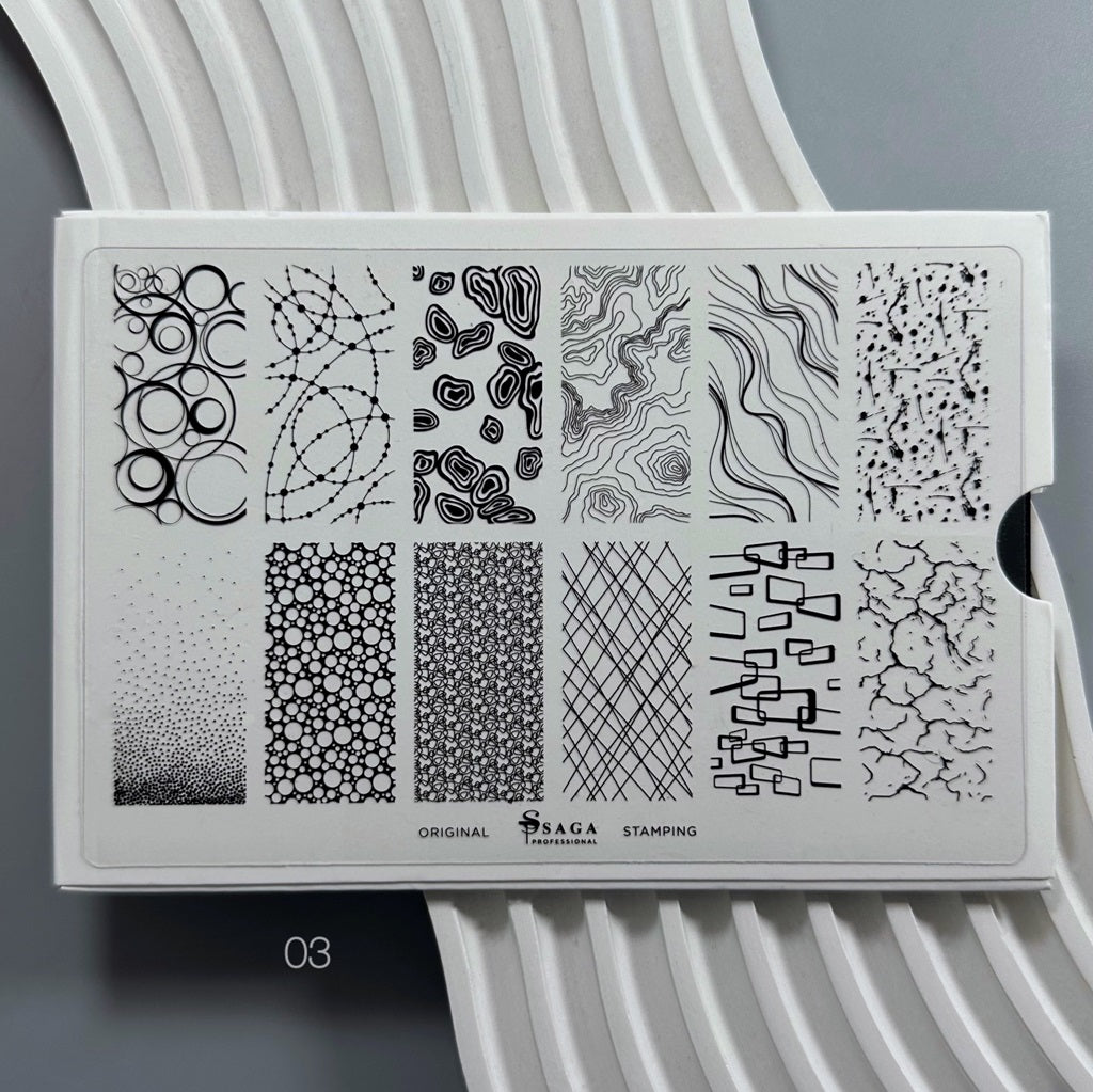 Stamping Plate №3 Abstractions Saga Professional