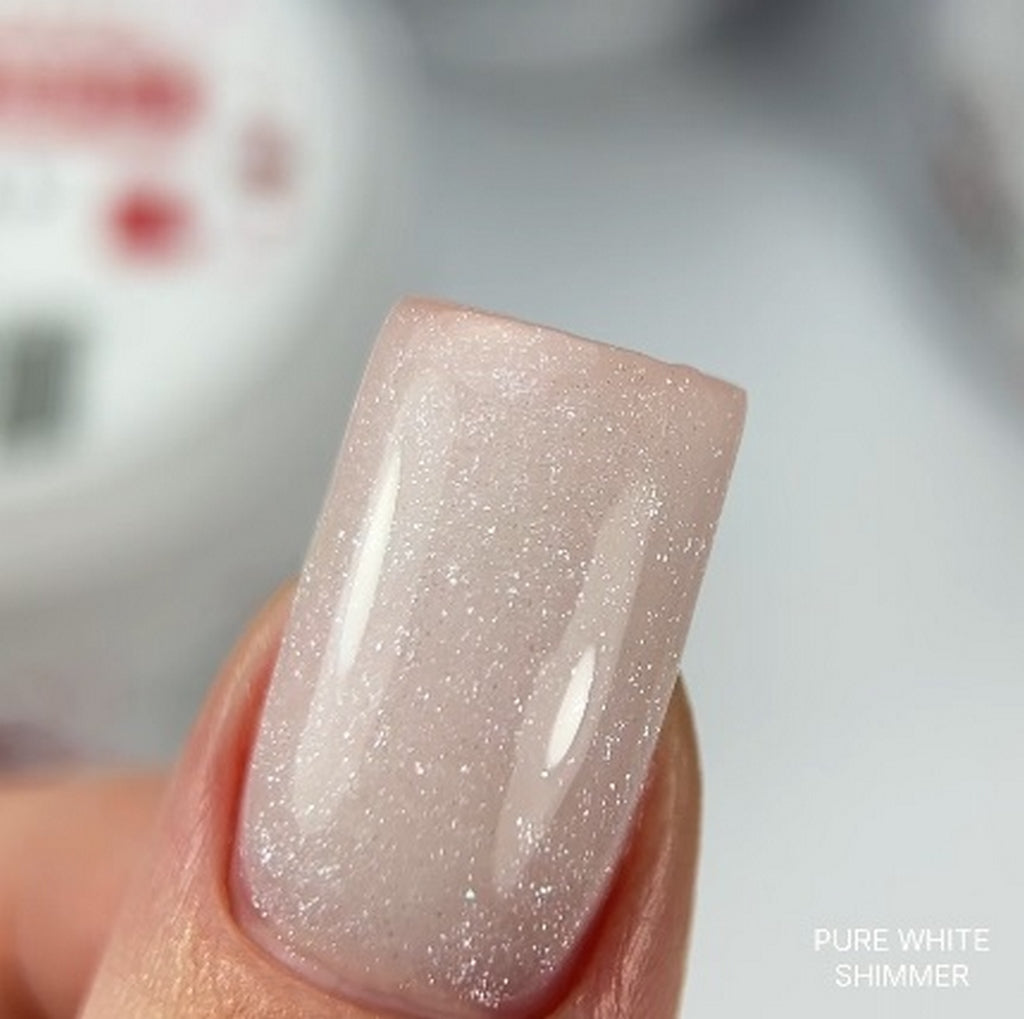Strong Gel Pure White shimmer 30ml Atica - Good Girl Gel