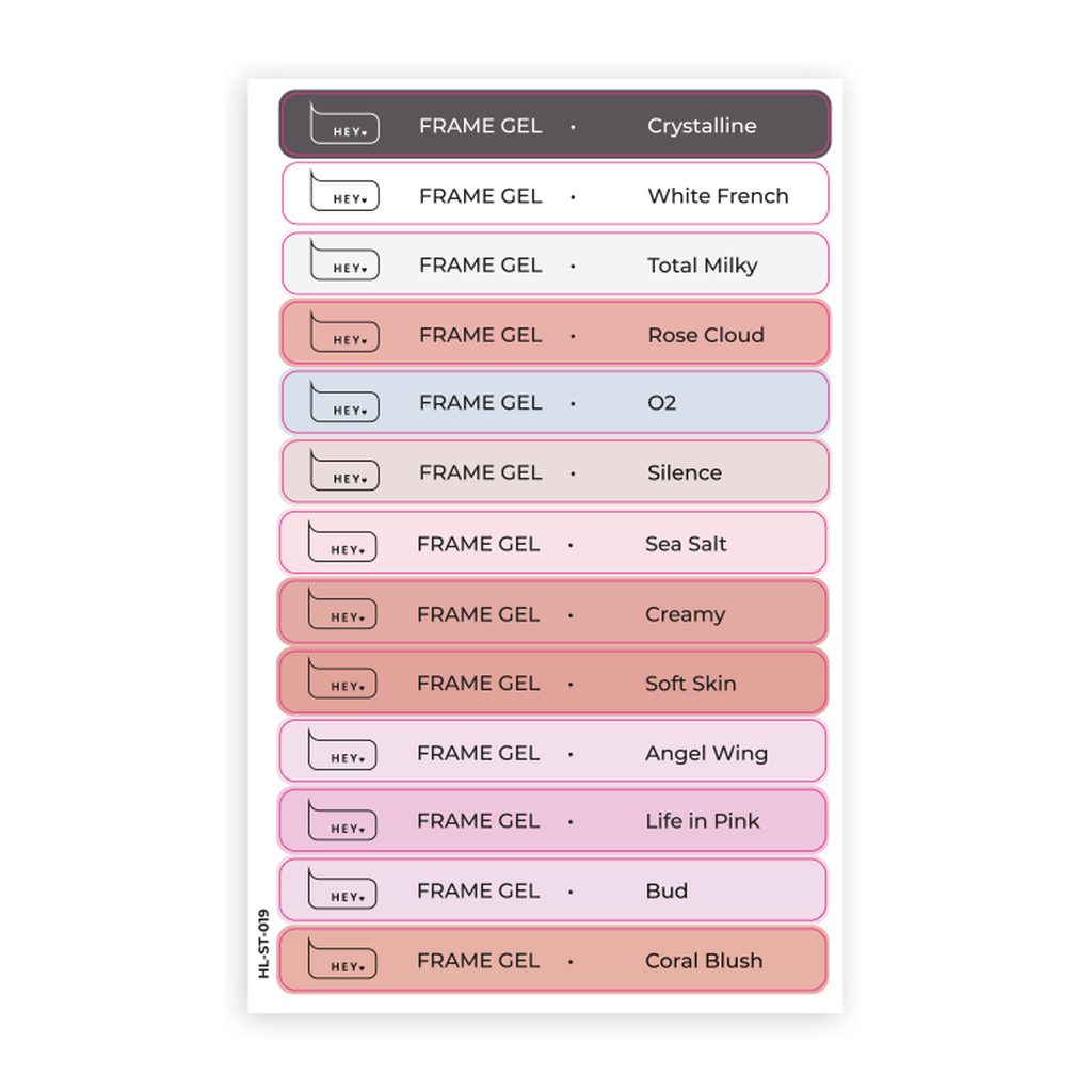 Наклейки для типсів FRAME GEL HEYLOVE