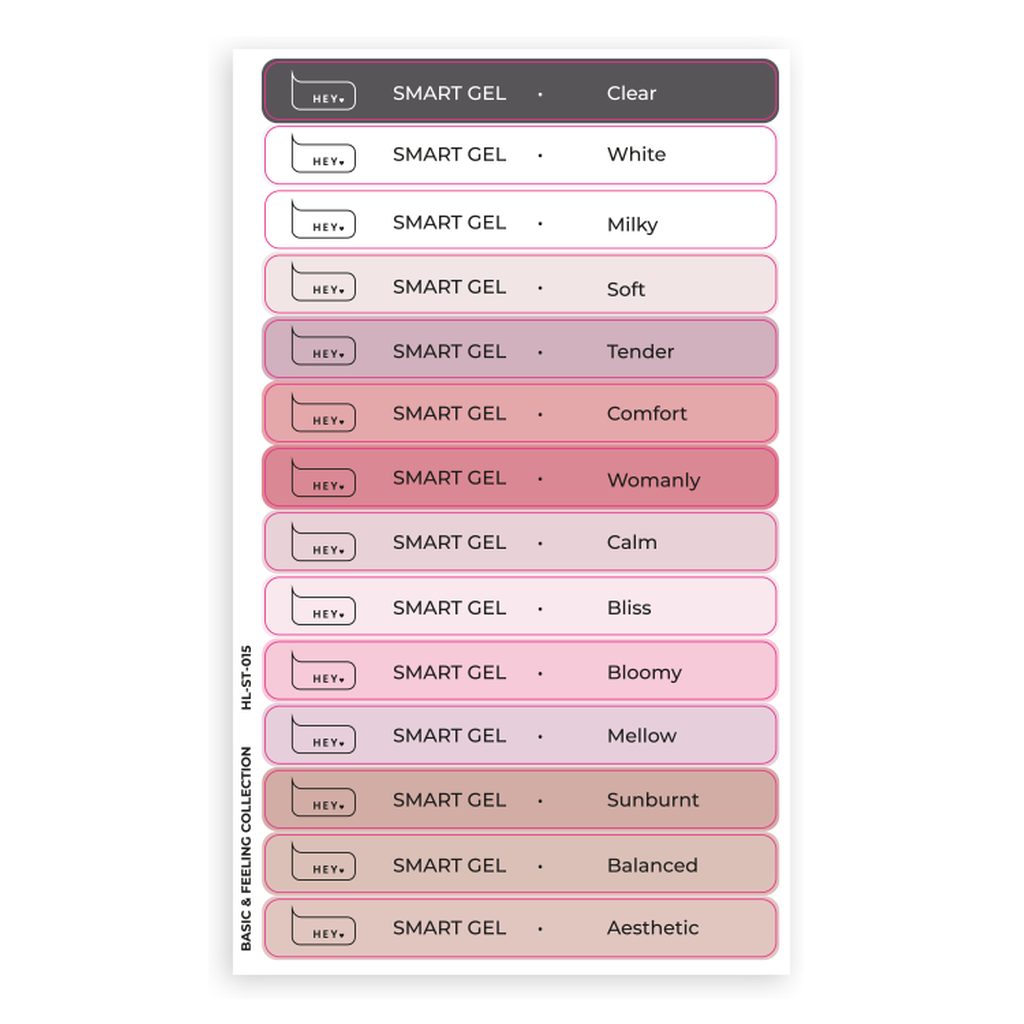 Наклейки для типсов SMART GEL HEYLOVE