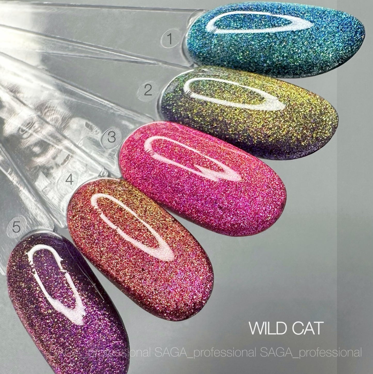 Βερνίκι Gel Wild Cat №3 9 ml Saga Professional