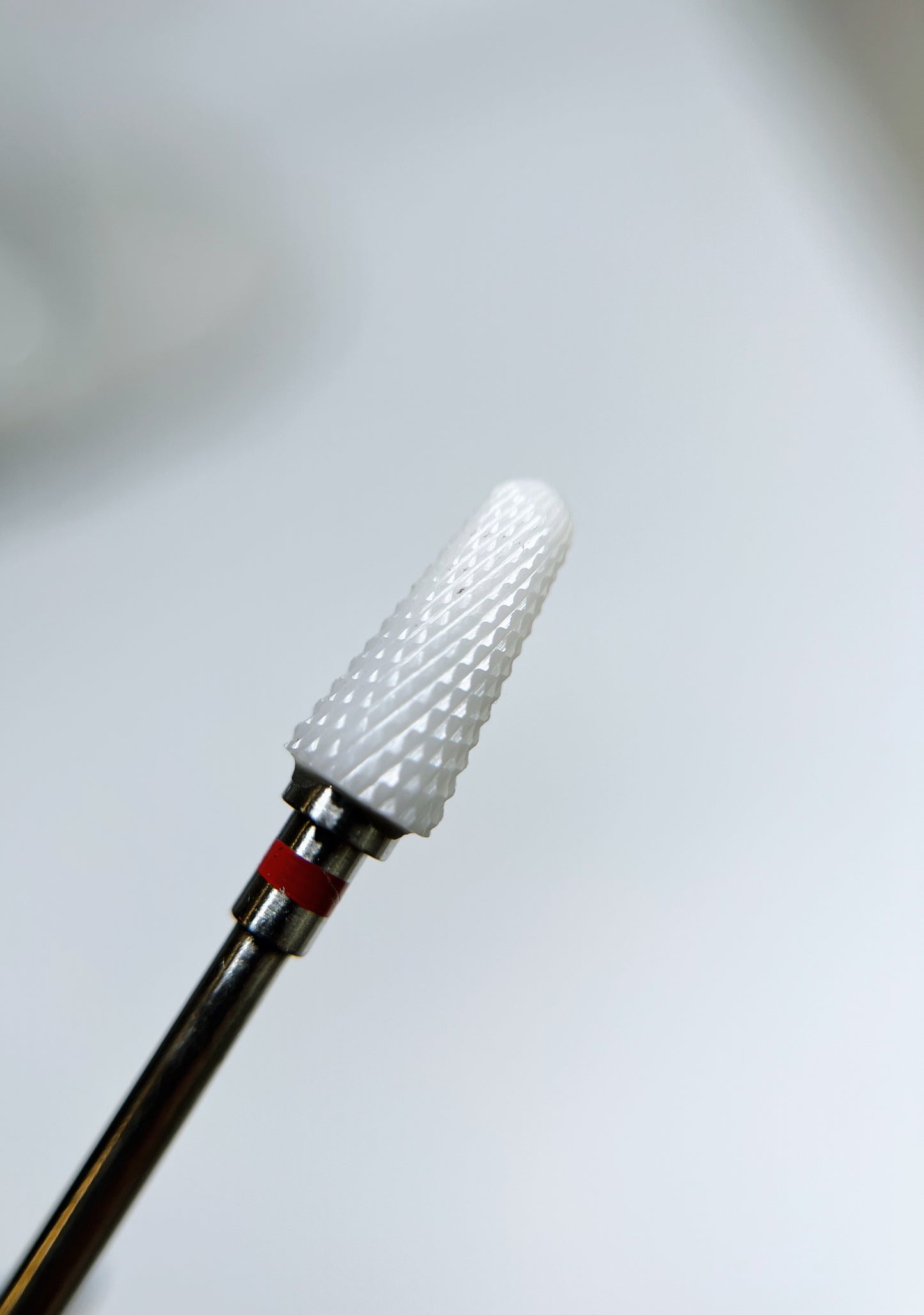 Ceramic nail drill bit, “Umbrella”, 6*14 mm, Red