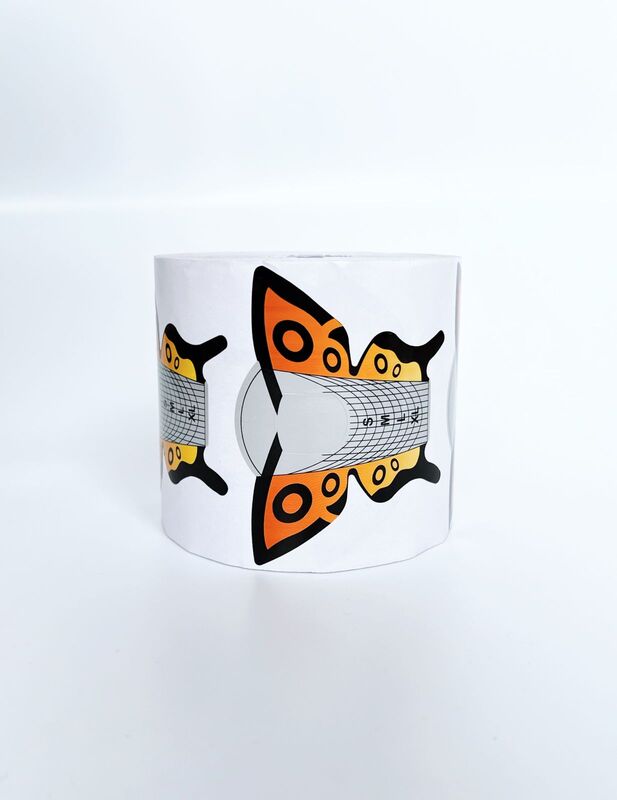 Papierové formy na nechty Motýľ 500 ks