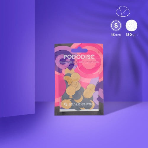 Refill pads for pedicure disc Staleks Pro S, 180 grit (50 pc), PDF-15-180