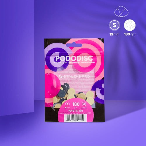 Refill pads for pedicure disc Pododisc Staleks Pro S, 180 grit (50 pcs), PDFS-15-180