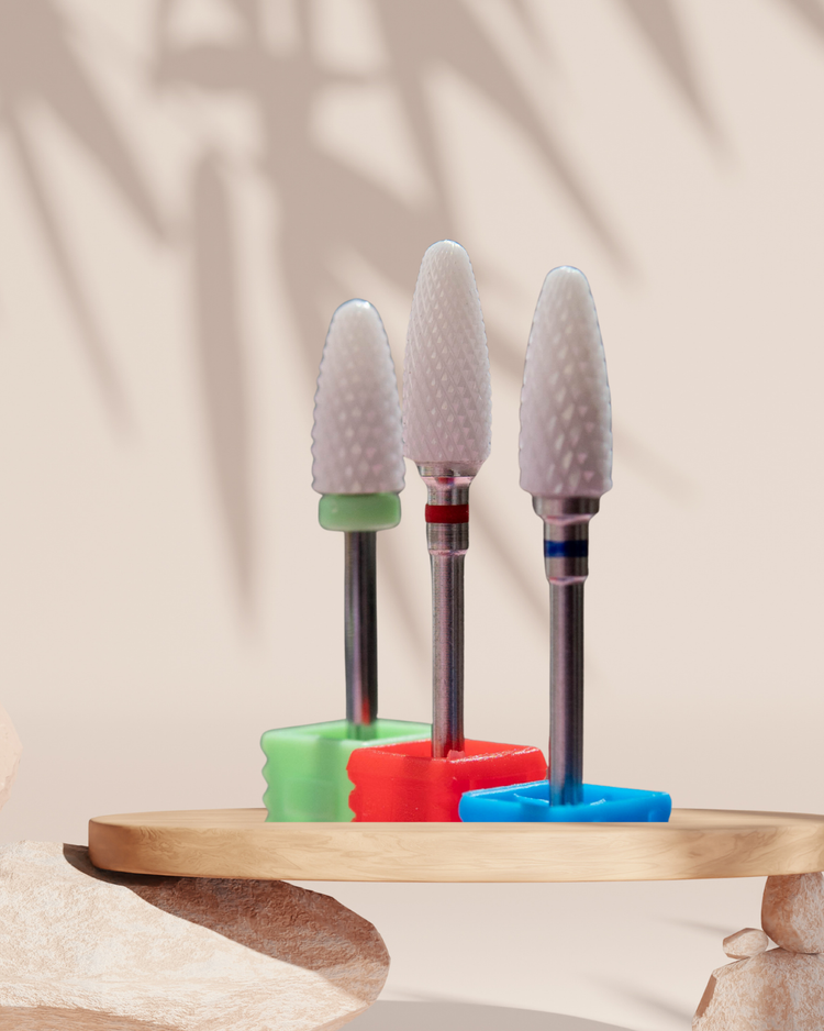 Ceramic nail drill bits