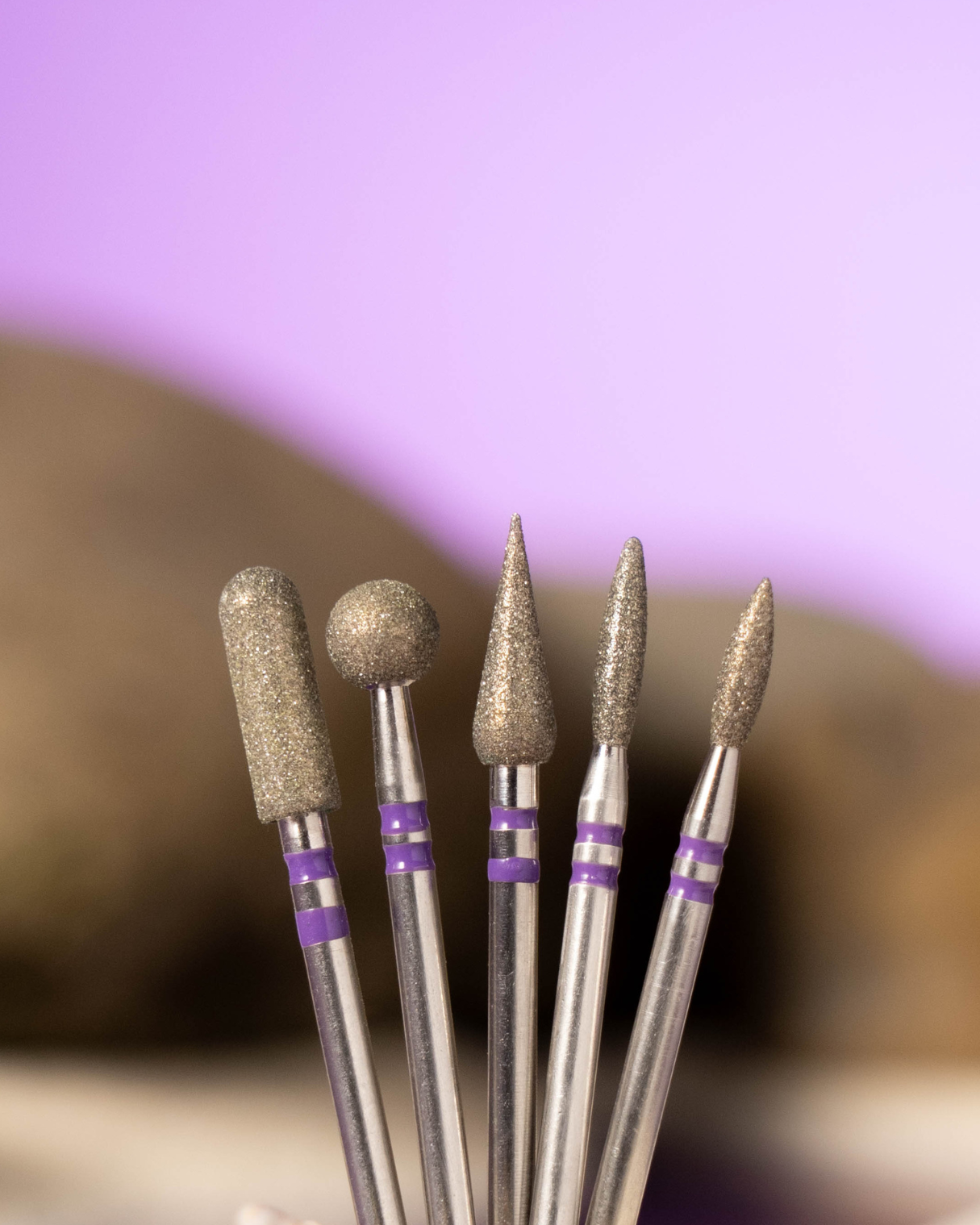 Diamond nail drill bits