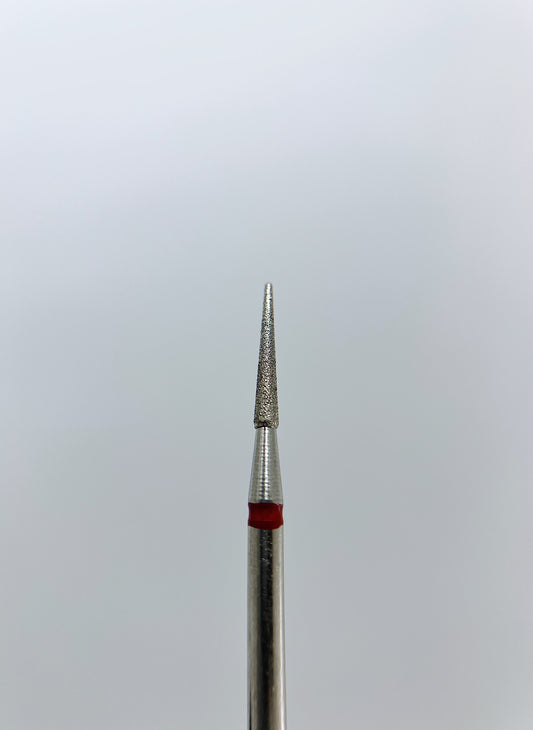 Diamond nail drill bit, “Needle”, 1.5*10 mm, Red