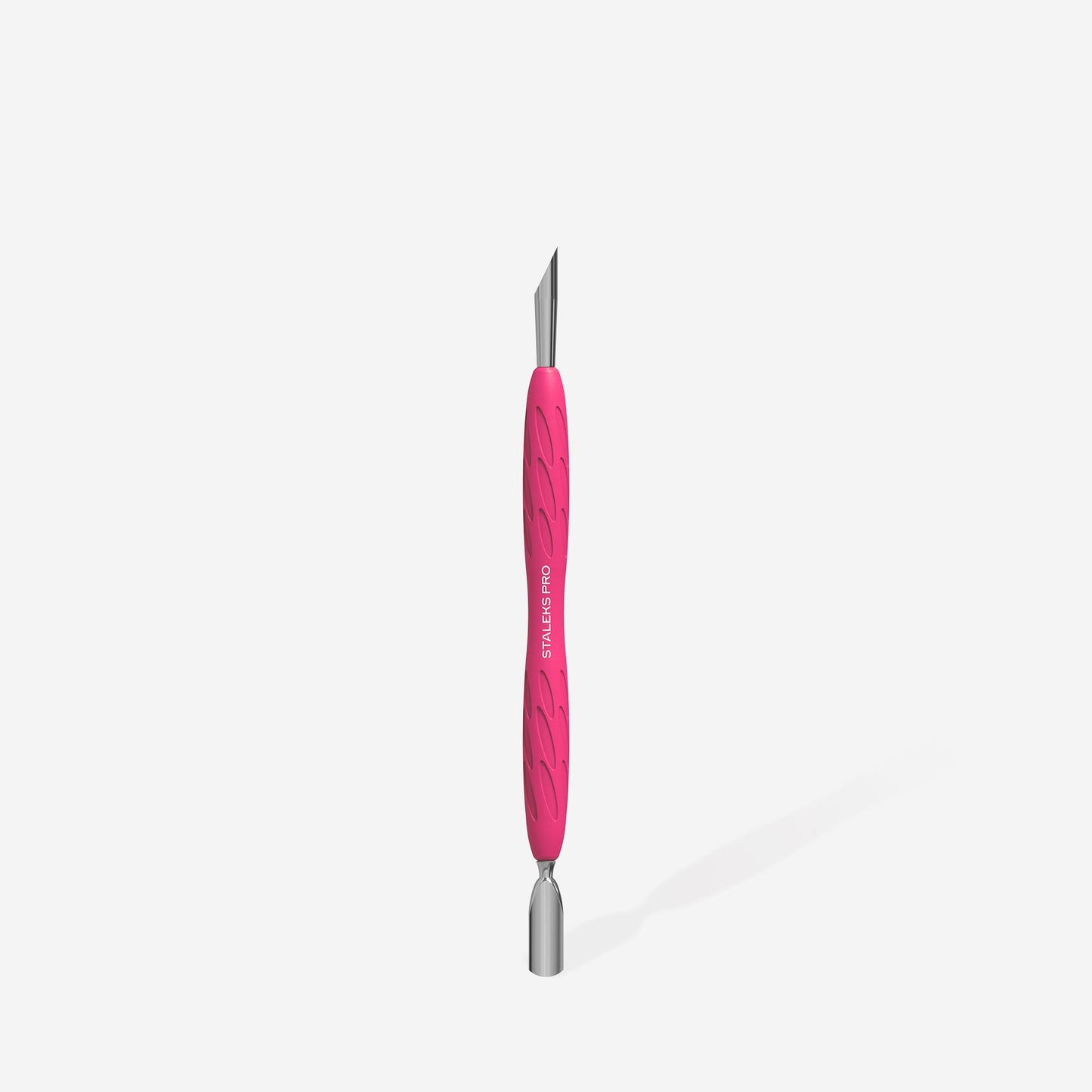 Manicure pusher with silicone handle “Gummy” Staleks Pro UNIQ 10 TYPE 2 (narrow rounded pusher + slanted pusher)