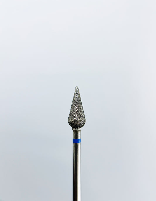 Diamant-Nagelbohrer, „Tropfen“, 5,0*12 mm, Blau