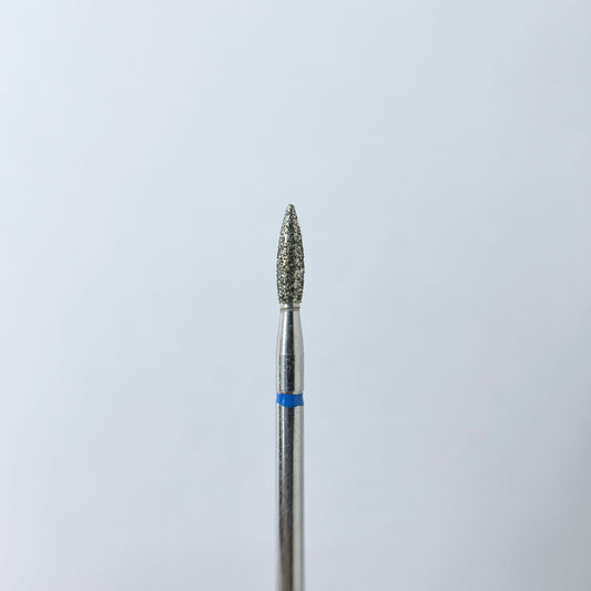 Diamant nagelboor, “Flame”, 2,0*8,4 mm, Blauw