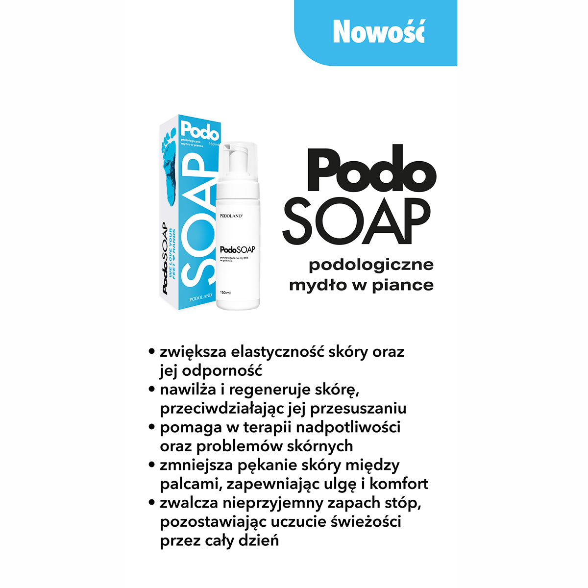 Podosoap Podological - soap in foam 100 ml Podoland