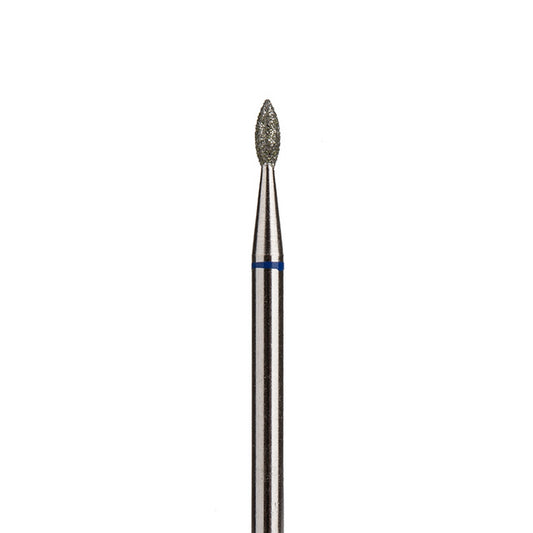 Diamantový vrták na nechty , špicatý „Bud“, 1,8 x 4,0 mm, modrý