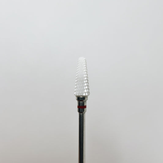 Ceramic nail drill bit, “Umbrella”, 5*14 mm, Red