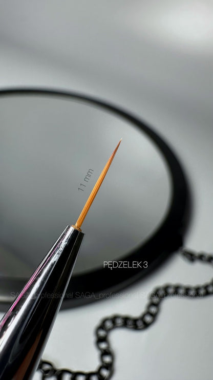 Nail brush Liner 11mm №3 Saga Professional