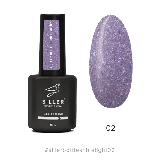 Bottle Shine Light Gel nº 2 de 15 ml Siller