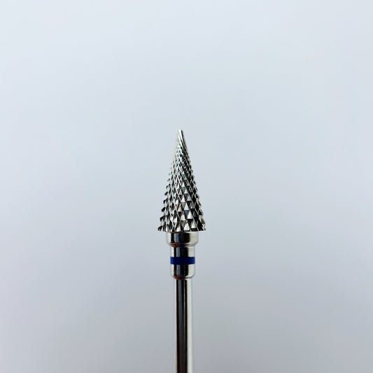 Carbide nail drill bit, "Cone” Pointed, 6*13, Blue